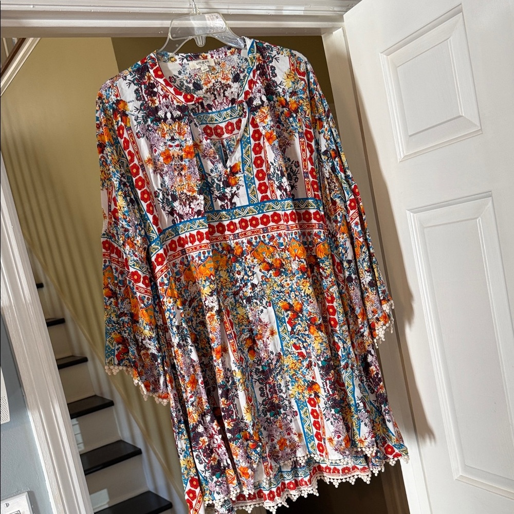 Umgee Colorful Floral Dress